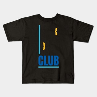 Curly Brackets Club Kids T-Shirt